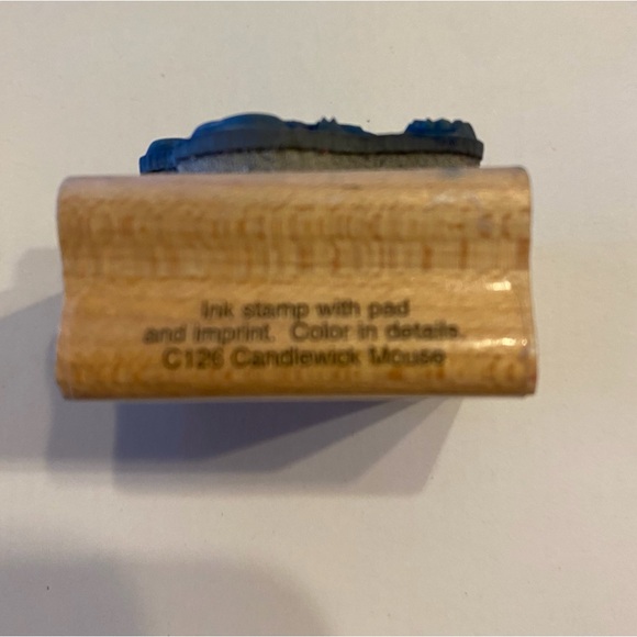 Stampendous « Candlewick Mouse » Christmas Wood Mounted Stamp - Picture 6 of 7